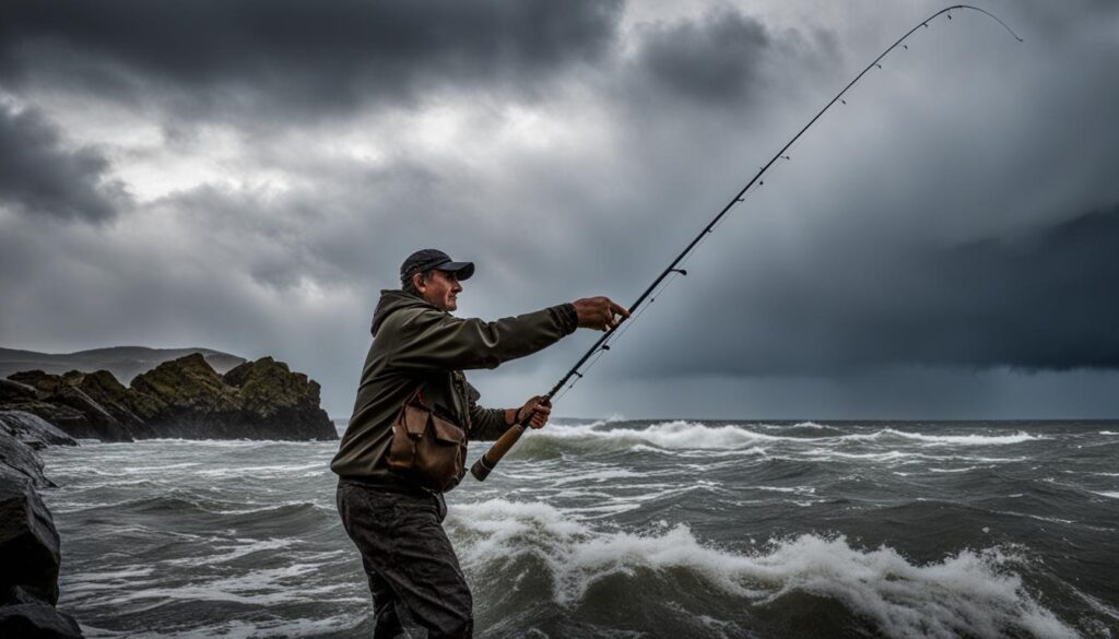 fly casting in windy conditions